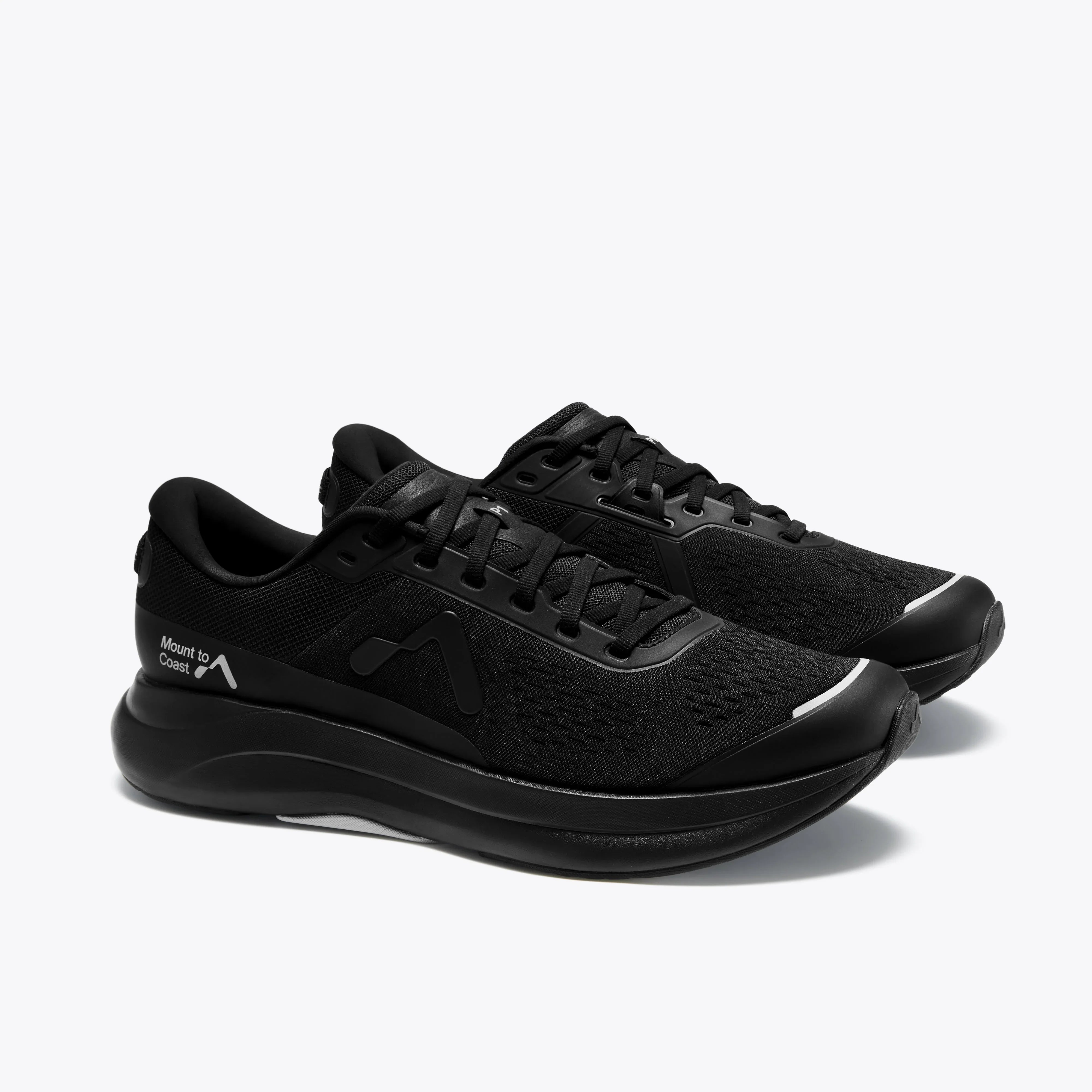 Mount to Coast black running shoes, performance footwear #Color_black