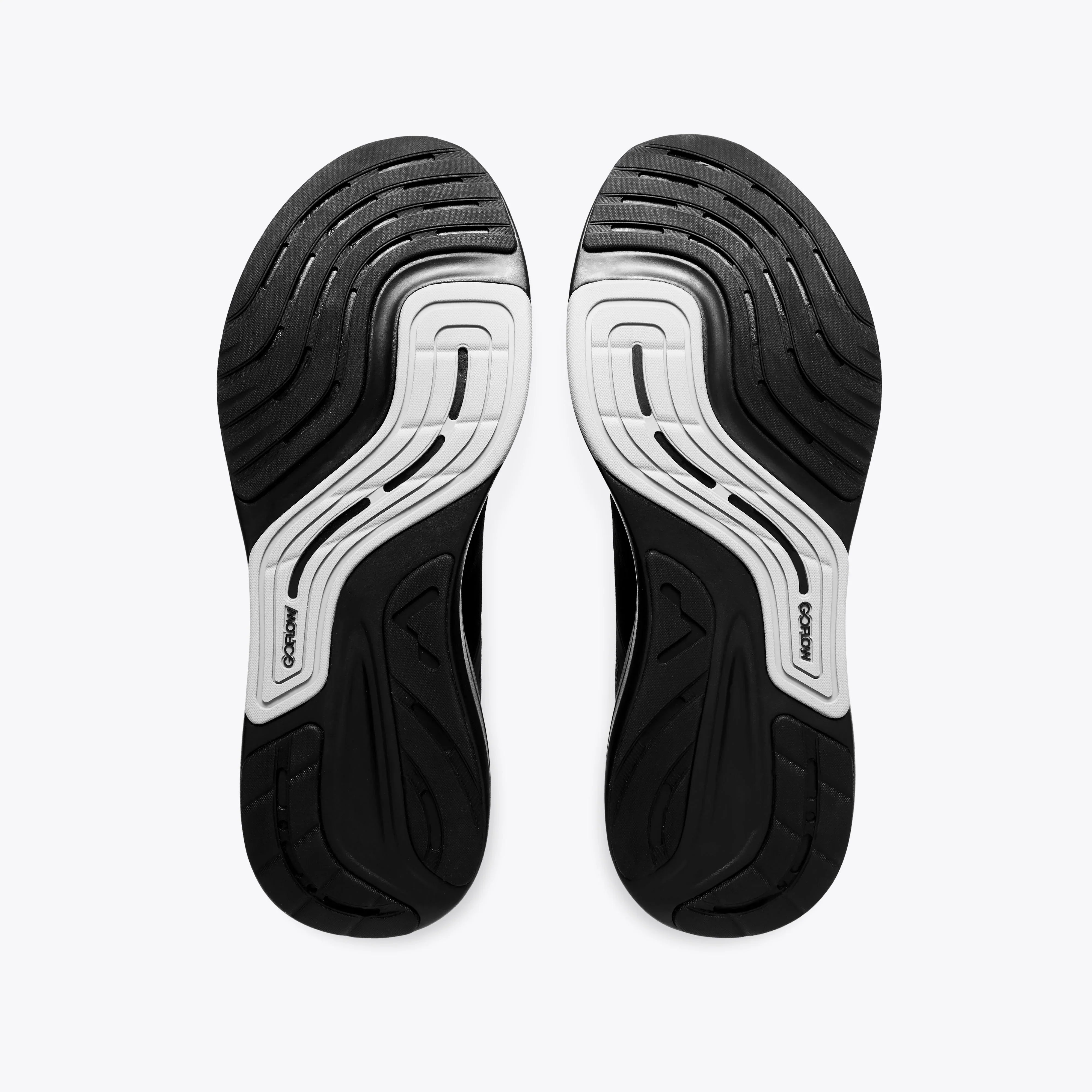 Mount to Coast running shoe sole, GOFLOW design #Color_black
