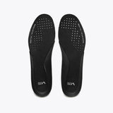 Mount to Coast shoe insoles with text: When I run, I am just running #Color_black