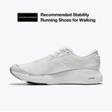 Mount to Coast white running shoes, recommended stability for walking #Color_white