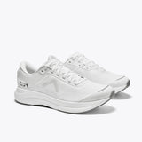 White Mount to Coast running shoes for road, featuring the brand logo #Color_white