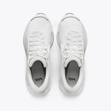 Mount to Coast white running shoes, overhead view, showcasing details #Color_white
