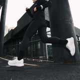 Mount to Coast P1 shoe in action, ultramarathon running shoes #Color_white