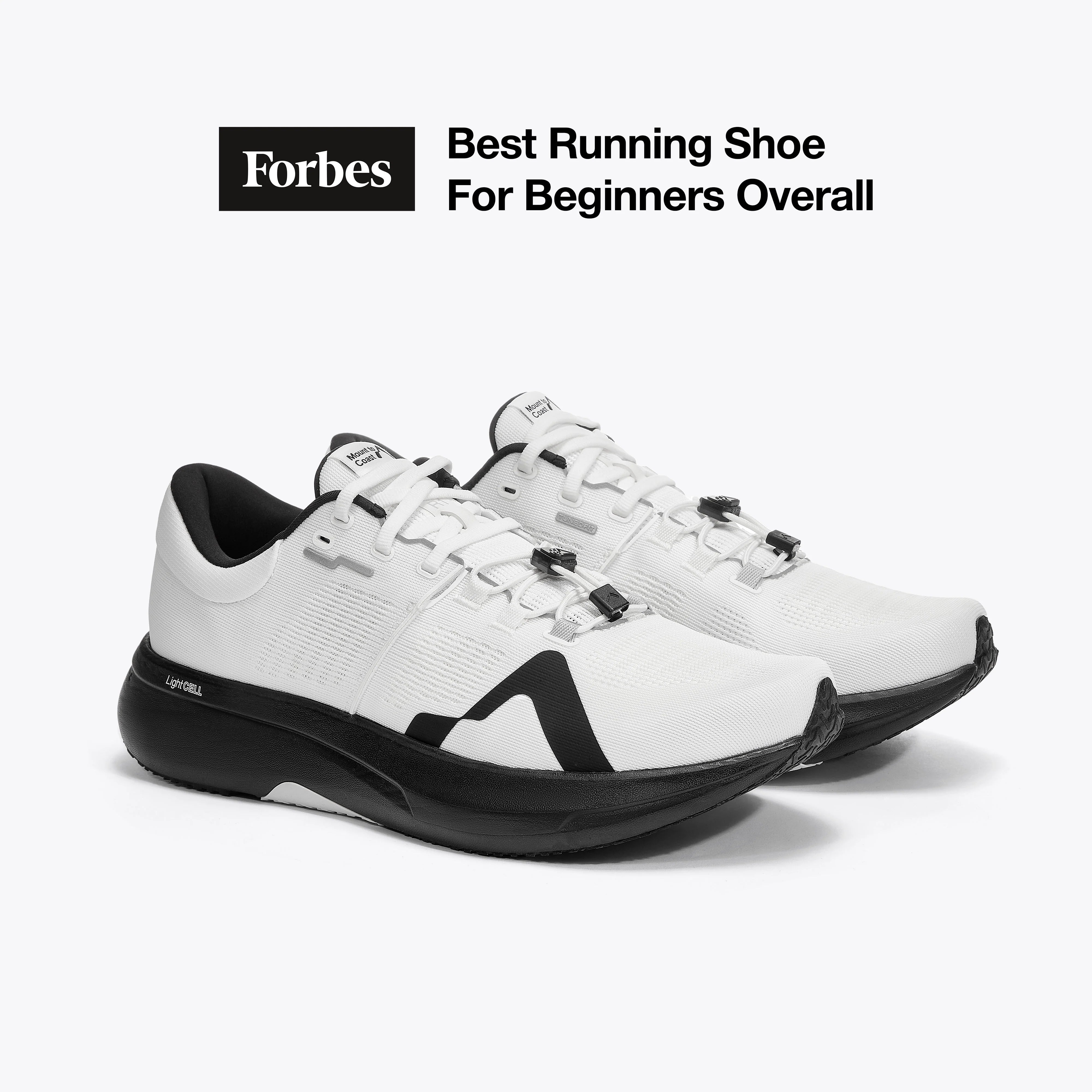 Mount to Coast R1 - Forbes Best Running Shoe for Beginners #Color_white|black
